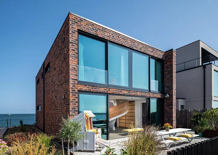 Prázdninový dům Designer Strandvilla Auf Der Ostsee - Mit Freiem Meerblick Und Dachterrasse Olpenitz
